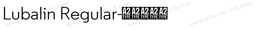 Lubalin Regular字体转换